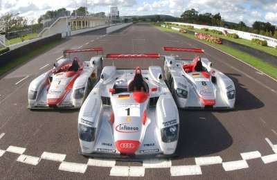 Audi's Le Mans winners from 2000, 2001 and 2002