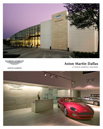 The new Aston Martin showroom in Dallas