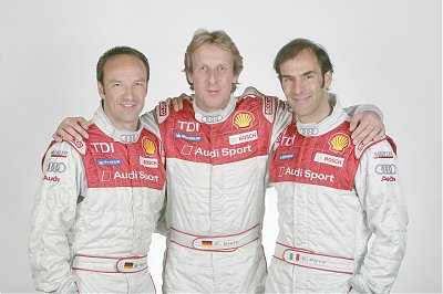 Marco Werner, 
Frank Biela and 
Emanuele Pirro