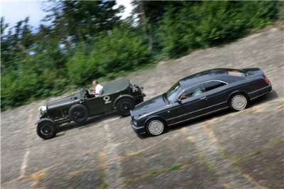 2007 Bentley Brooklands and 1930 Bentley Speed Six