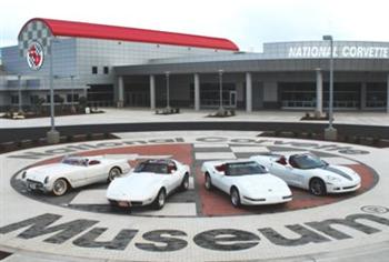 (left to right): 1953 Corvette (First year); 
1977 Corvette (500,000th Corvette); 1992 Corvette (1 millionth Corvette); 
2009 Corvette (1.5 millionth Corvette) (copyright image)