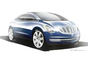 Sketch: 2008 Chrysler ecoVoyager concept car