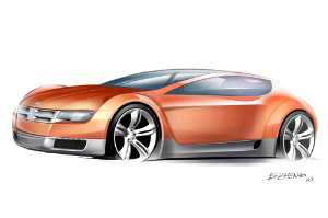 Sketch: 2008 Dodge Zeo concept car