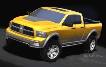 Dodge Ram TRXtreme show vehicle sketch (copyright image)
