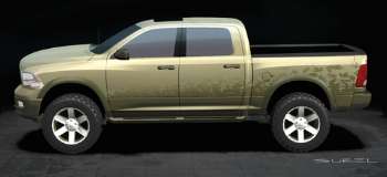 Dodge Ram Sportsman show vehicle sketch (copyright image)