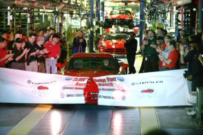 25,000th Dodge Viper rolls off the line yesterday (12th March, 2008) at Chrysler LLC's Conner Avenue Assembly Plant