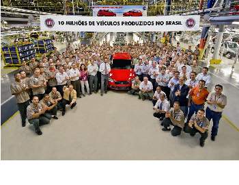 Fiat manufactures its 10 millionth car in Brazil (copyright image)