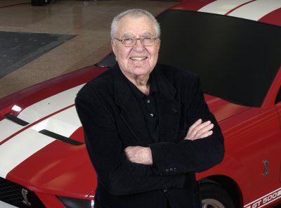 Carroll Shelby 
with the 2006 Ford Shelby Cobra GT500