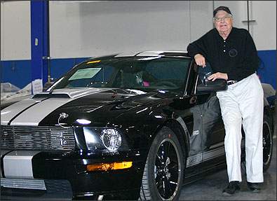 Carroll Shelby and the first production 2007 Ford Shelby GT