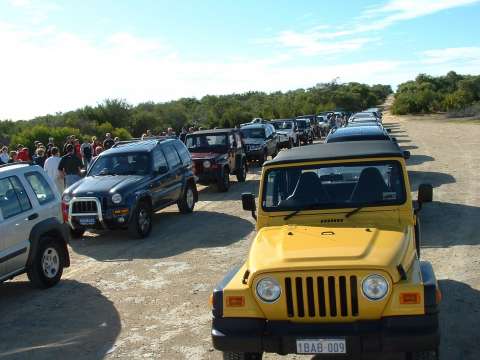 Jeeps going on the Mundaring Run in WA