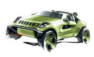 Sketch: 2008 Jeep Renegade concept car