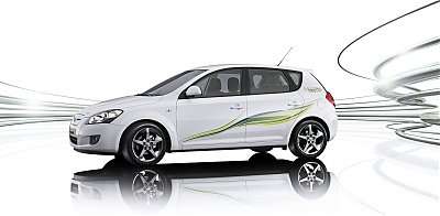 Kia 'eco_cee'd' a new 'green-performance' concept car, on show at the 78th Salon de l'Automobiles in Geneva