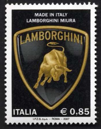 Italy's Lamborghini stamp