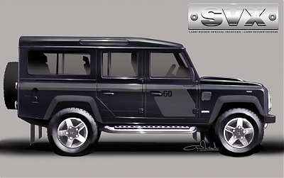 Land Rover will be celebrating its 60th anniversary in 2008 with the special edition Defender 110 SVX
