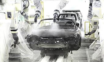 Mazdas newly developed Aqua-tech Paint System (copyright image)