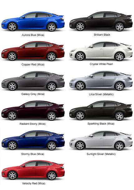 Mazda 6 colours