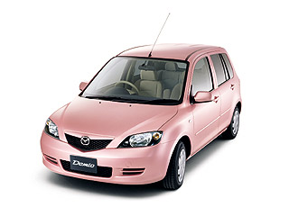 The new Mazda Demio Stardust Pink