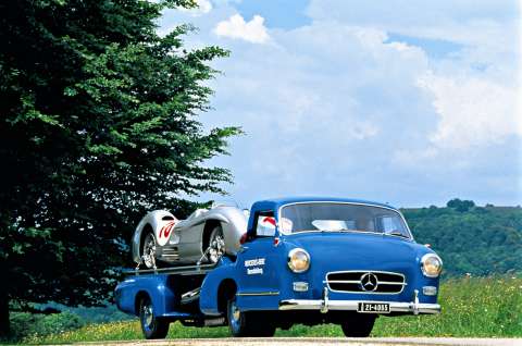 Mercedes-Benz Blue Arrow car transport