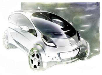 Mitsubishi Prototype i MiEV concept (copyright image)