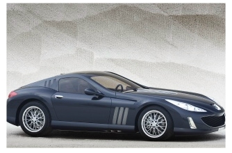 The Peugeot 907 concept car 
which will appear at the 2004 Paris Motor Show