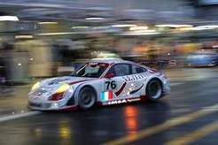 Porsche 911 GT3 RSR, IMSA Performance Matmut: Richard Lietz, Patrick Long, Raymond Narac at Le Mans