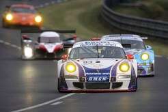 Porsche 911 GT3 RSR during qualifying at Le Mans (2007)