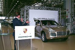 The 100,000th Cayenne has just rolled off the 
production line at the Leipzig plant.