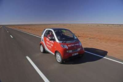 Smart Fortwo in the 2007 World Solar Challenge