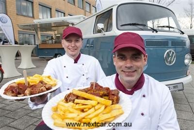 Volkswagen Currywurst, straight from a classic VW (copyright image)