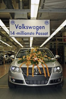 The 14th million Volkswagen 
Passat left the production line 
in Emden on 27th April, 2006