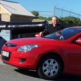Ken Walker with the 
Hyundai i30cw SX (copyright image)
