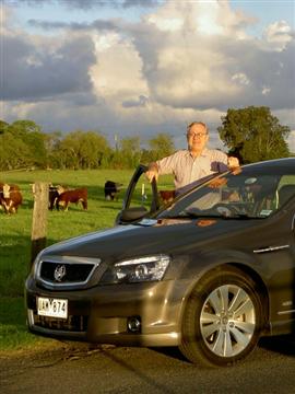 Stephen Walker with the Holden Caprice (WM series) 
Image copyright: Next Car Pty Ltd 
Click on the image for a larger view