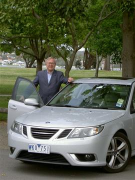 Stephen Walker with the Saab 9-3 Aero TTiD 

Click on the copyright image for a larger view