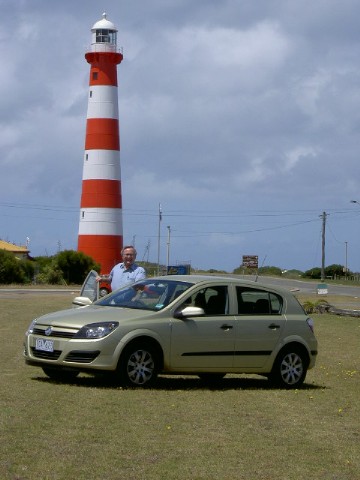 The Editor 
and the new Astra CD 
at Geraldton WA